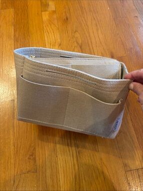 Lexsion Beige Felt Purse Organizer Insert Never used